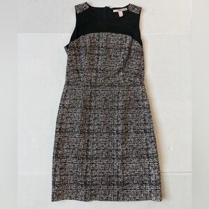 Forever 21 Black & Tweed Midi Sheath Dress